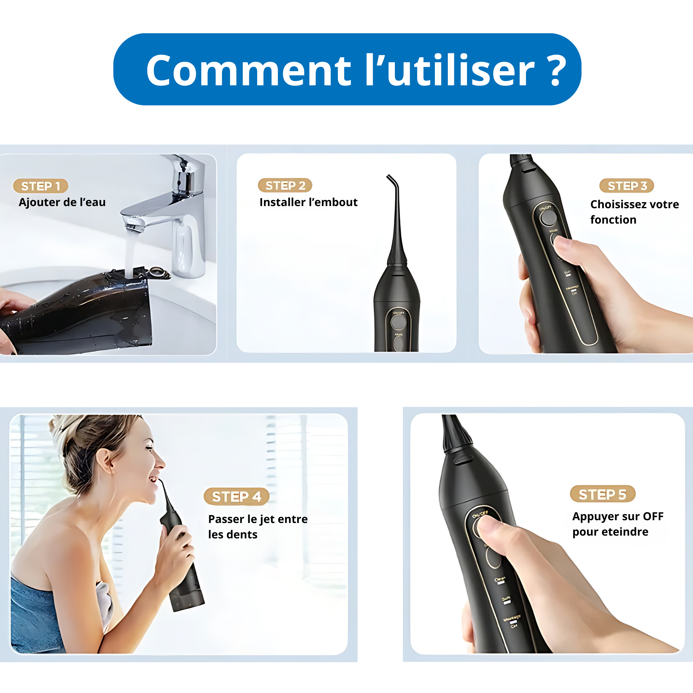 VITAL CARE | Jet dentaire : Un blanchiment et un nettoyage efficaces