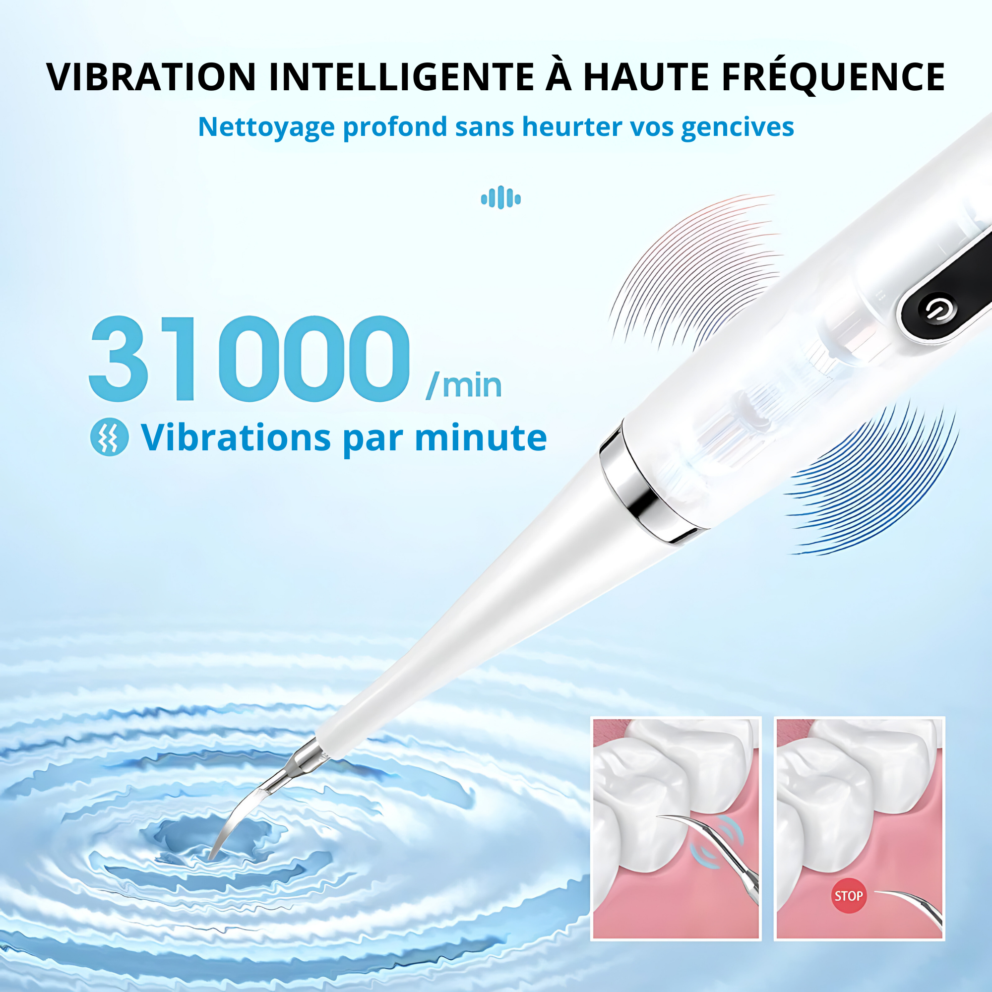 VITAL CARE | Kit dentaire ultime 2 en 1 : Blanchiment et nettoyage efficaces
