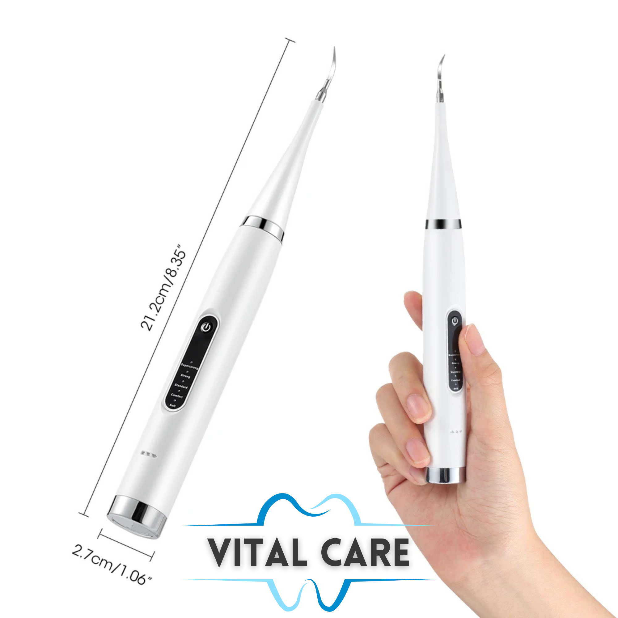 VITAL CARE | Kit dentaire ultime 2 en 1 : Blanchiment et nettoyage efficaces