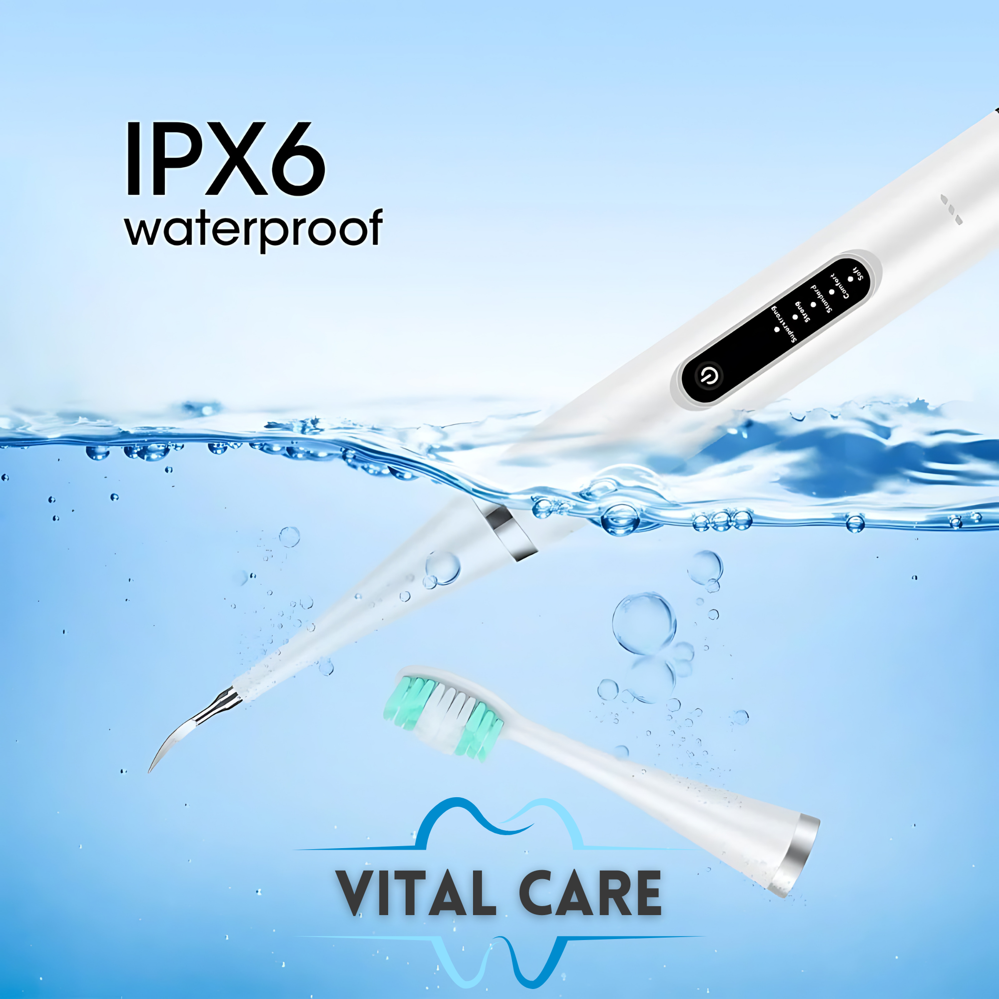 VITAL CARE | Kit dentaire ultime 2 en 1 : Blanchiment et nettoyage efficaces