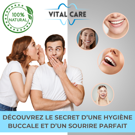 VITAL CARE | Kit dentaire ultime 2 en 1 : Blanchiment et nettoyage efficaces