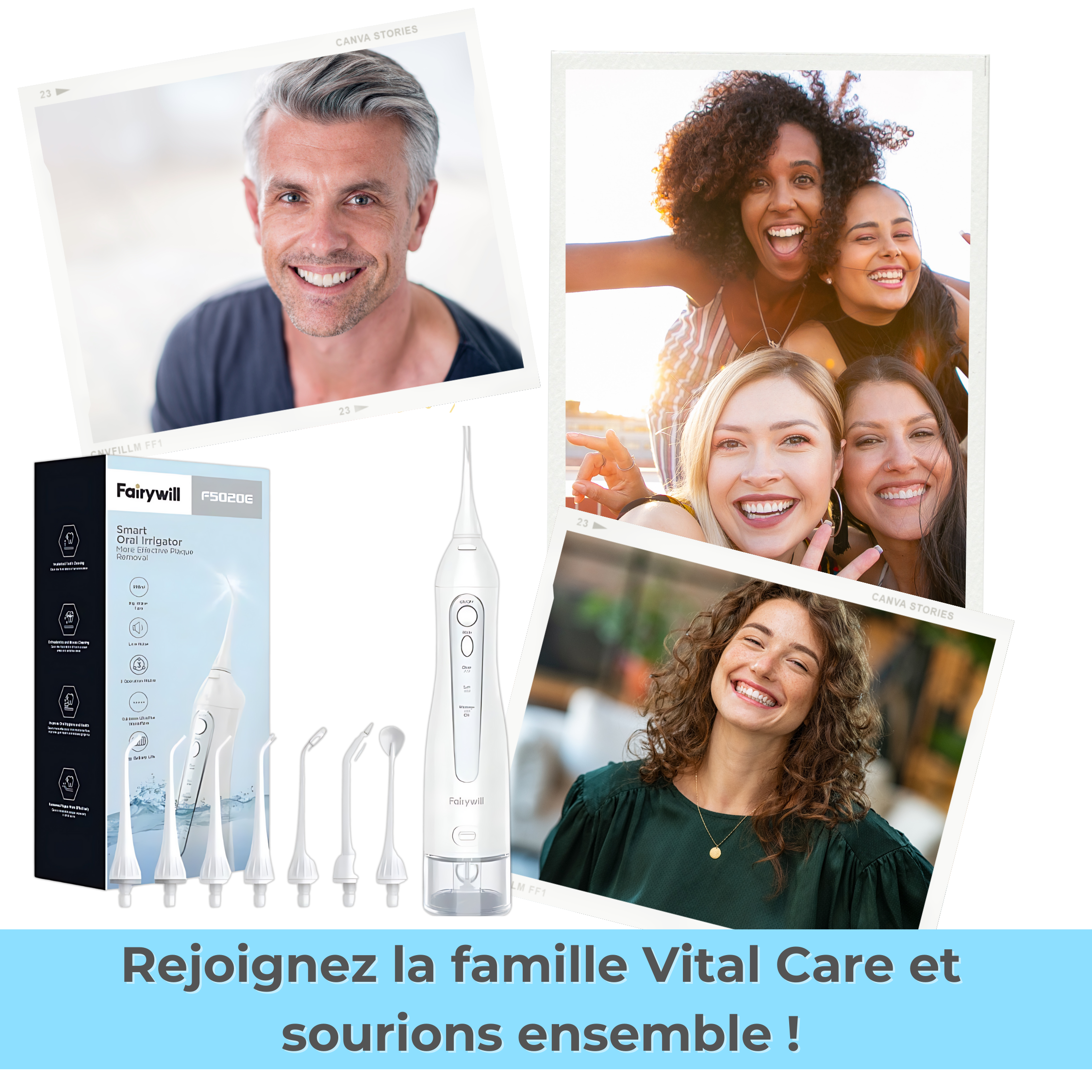 VITAL CARE | Jet dentaire : Un blanchiment et un nettoyage efficaces